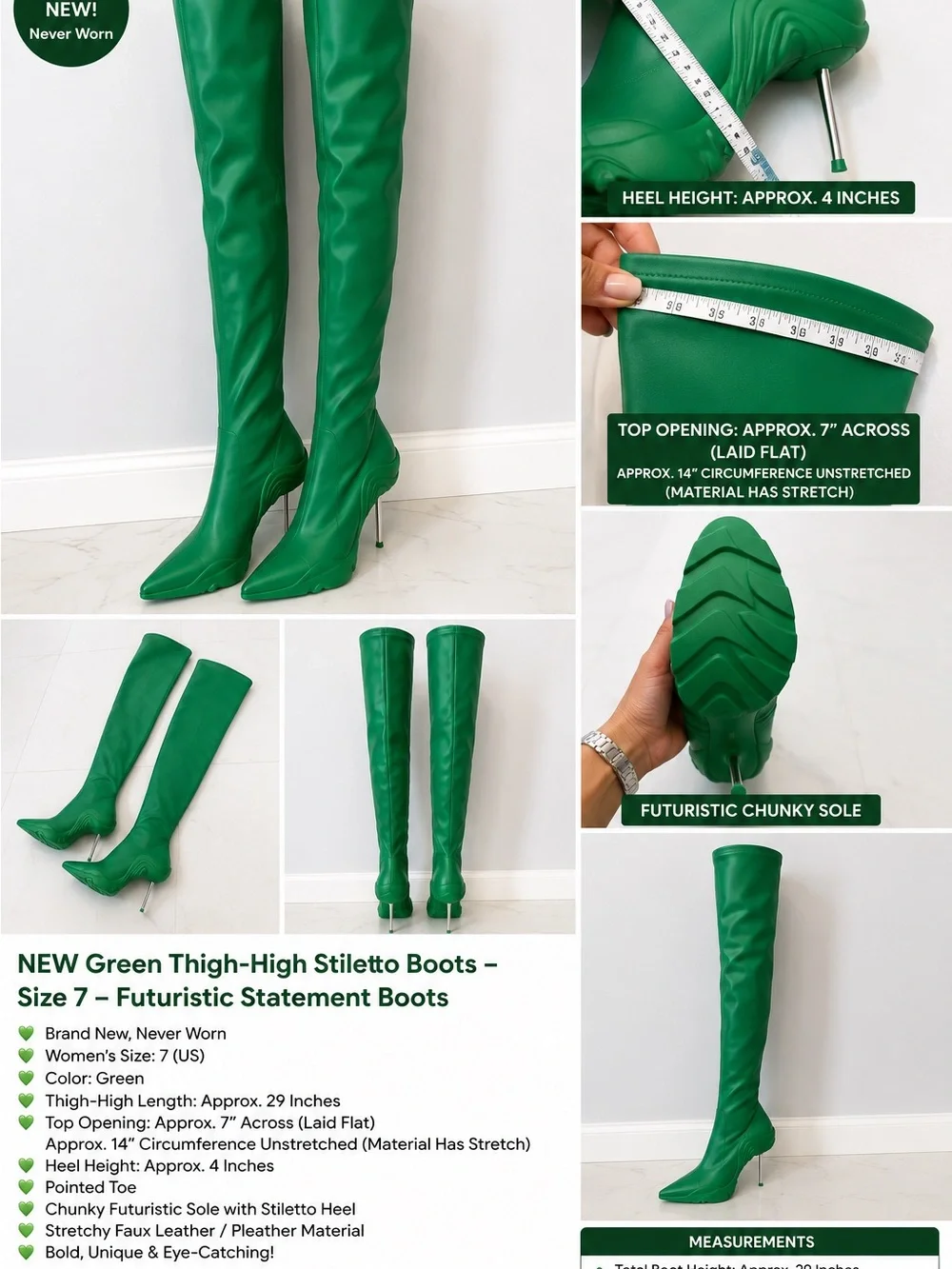 N/A stylish green